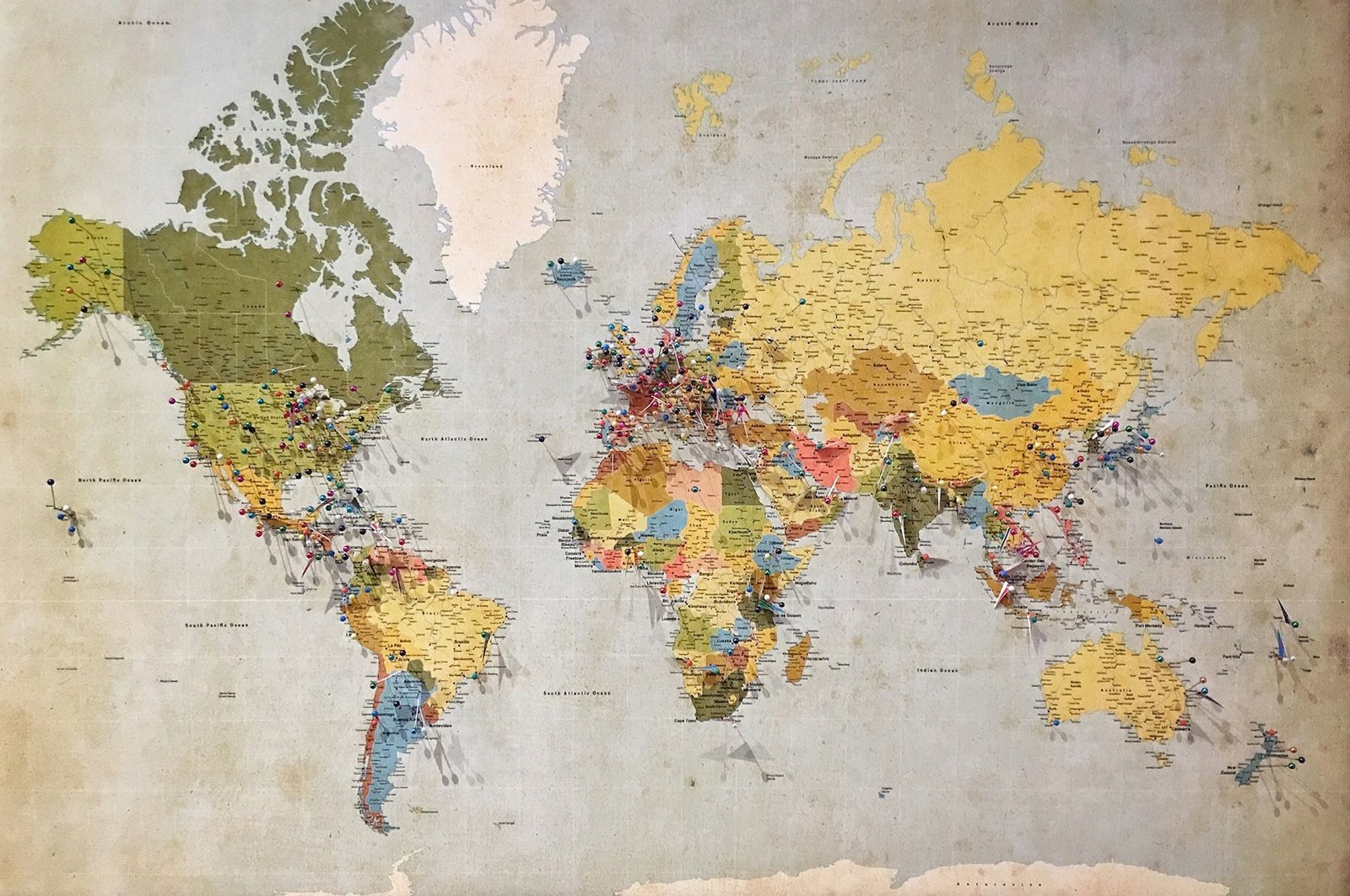 World map background
